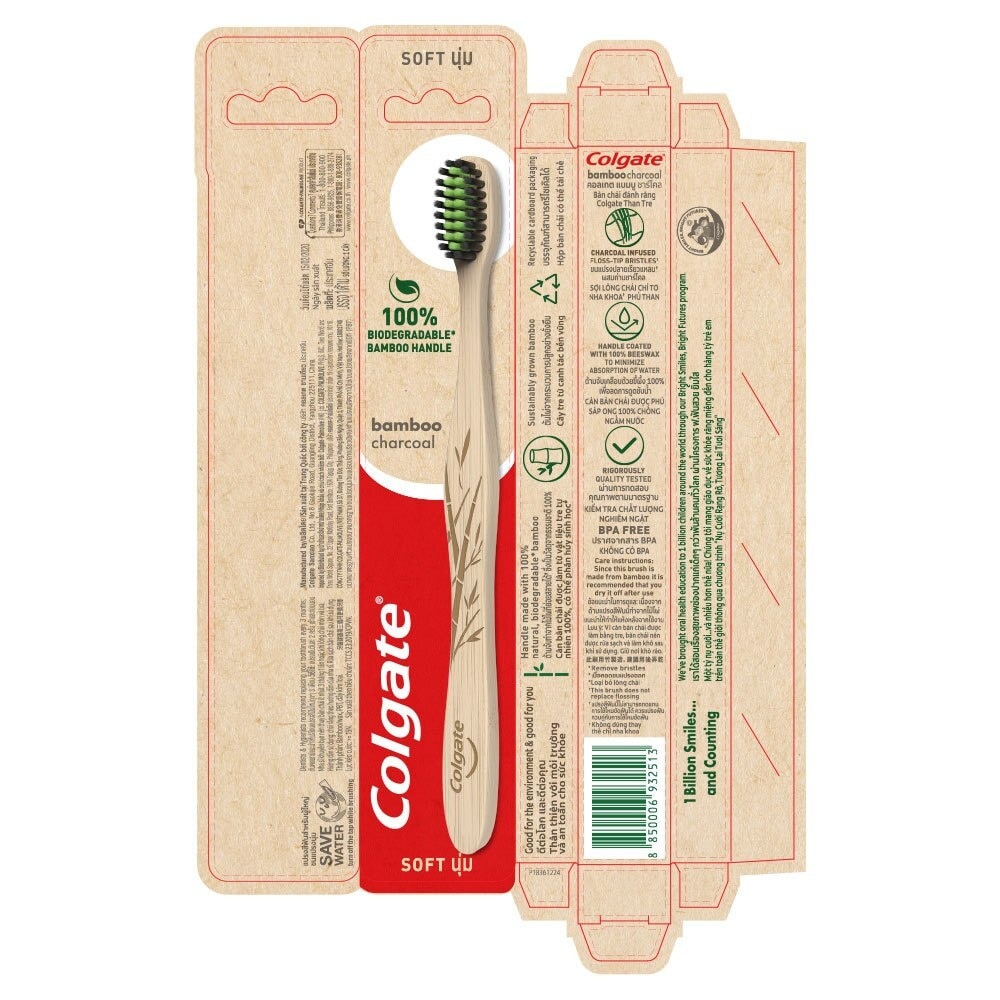 Bàn Chải Đánh Răng Colgate Soft Bamboo Charcoal Than Tre Hoạt Tính