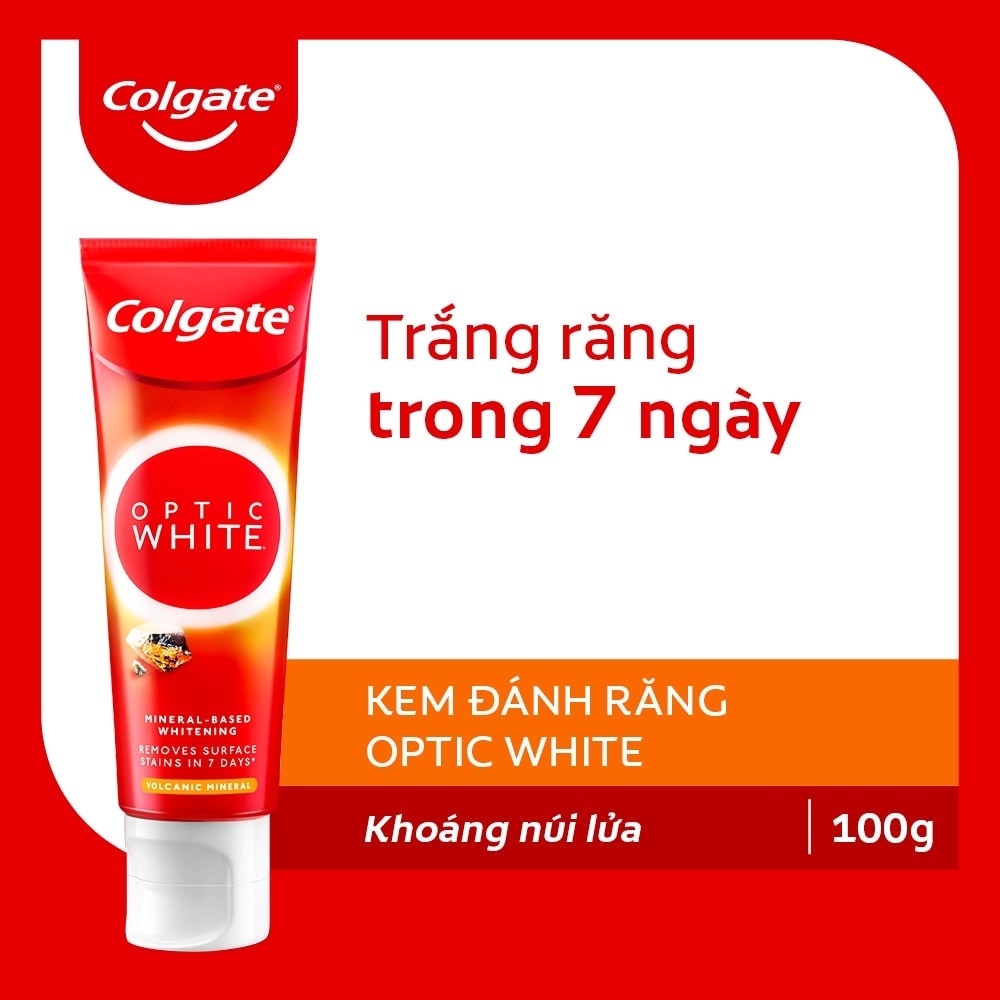 Toothpaste Optic White Volcanic Mineral 100g