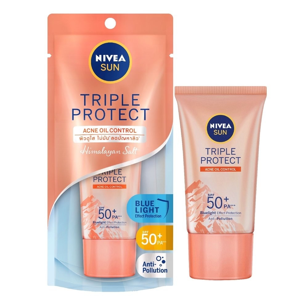 Kem Chống Nắng Nivea Himalayan Salt Acne Oil Control Dưỡng Da Kiểm Soát Nhờn SPF50+ PA+++ 40ml