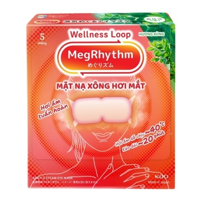 MEGRHYTHM Mặt Nạ Xông Hơi Mắt MegRhythm Forest Hương Rừng 5 Miếng/Hộp
