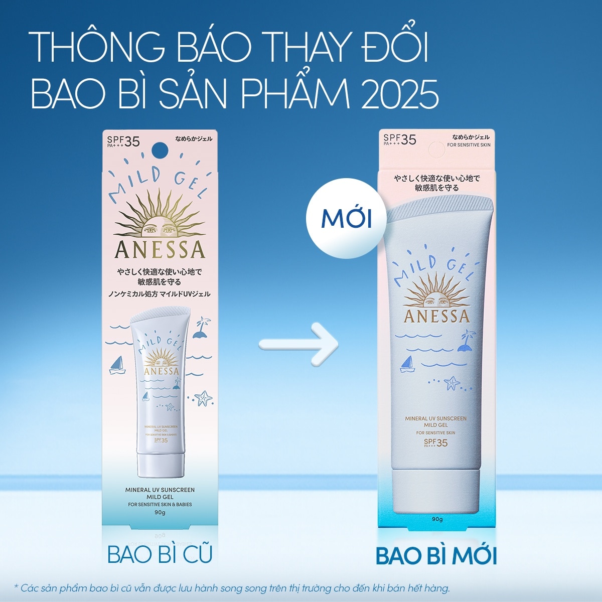 Moisture UV Sunscreen Mild Gel SPF35 PA++++ For Sensitive Skin 90g