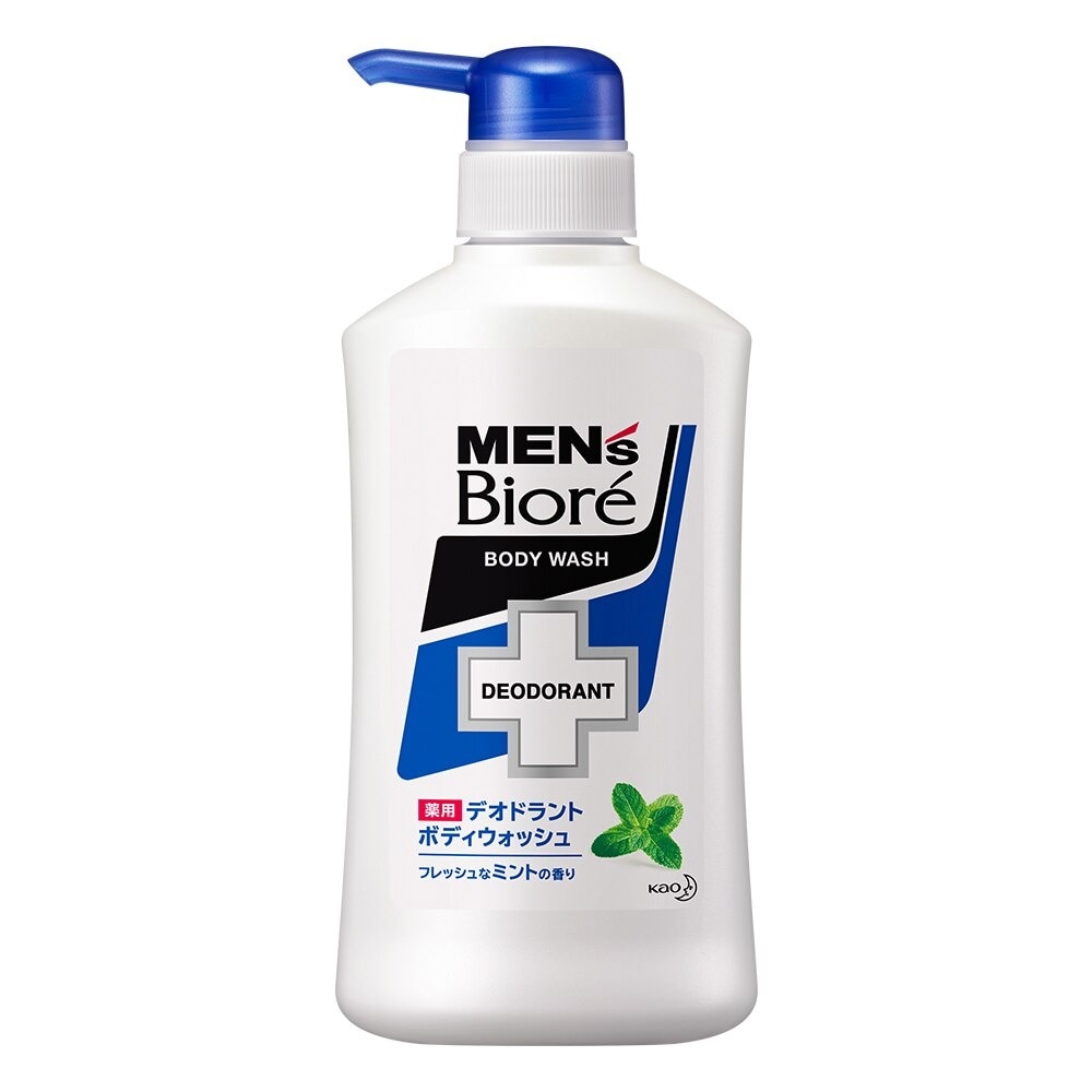 Sữa Tắm Khử Mùi Men's Biore Body Wash Deodorant Mint Bạc Hà Mát Lạnh 440ml