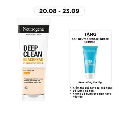 NEUTROGENA - Sữa Rửa Mặt Neutrogena Blackhead Eliminating Daily Scrub Giảm Và Ngăn Ngừa Mụn Đầu Đen 100g image