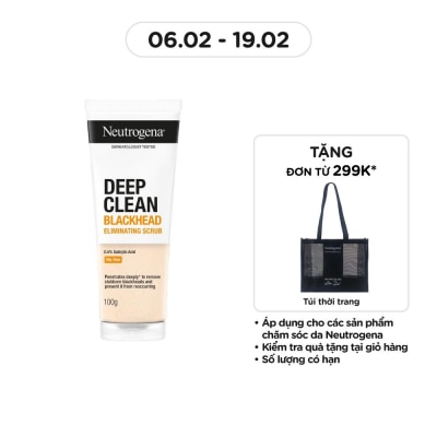 NEUTROGENA Sữa Rửa Mặt Neutrogena Blackhead Eliminating Daily Scrub Giảm Và Ngăn Ngừa Mụn Đầu Đen 100g