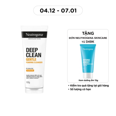 NEUTROGENA Sữa Rửa Mặt Neutrogena Deep Clean Làm Sạch Sâu Kiểm Soát Nhờn 100g