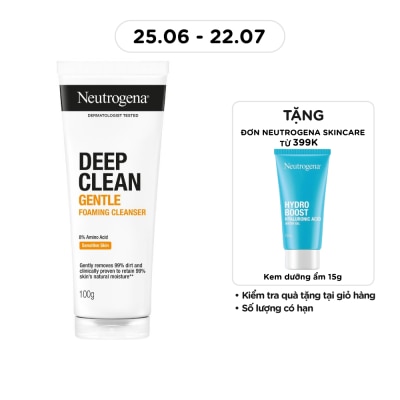 NEUTROGENA - Sữa Rửa Mặt Neutrogena Deep Clean Làm Sạch Sâu Kiểm Soát Nhờn 100g