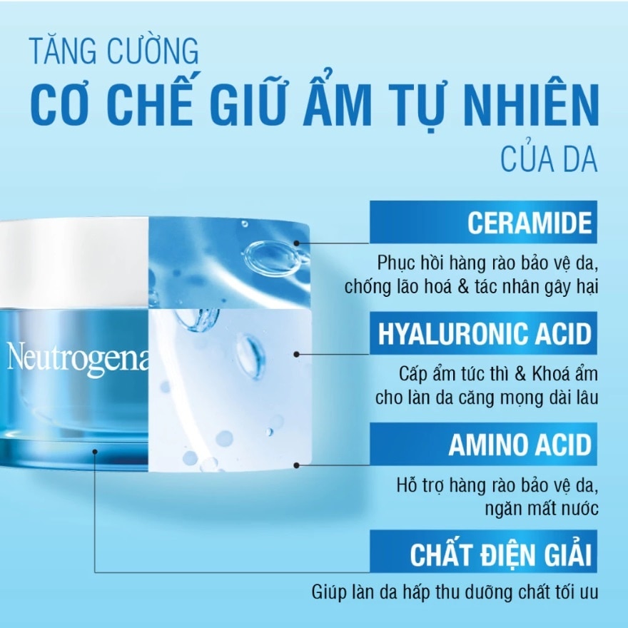 Mặt Nạ Ngủ Neutrogena 3D Hydro Boost Overnight Cấp Ẩm 50g