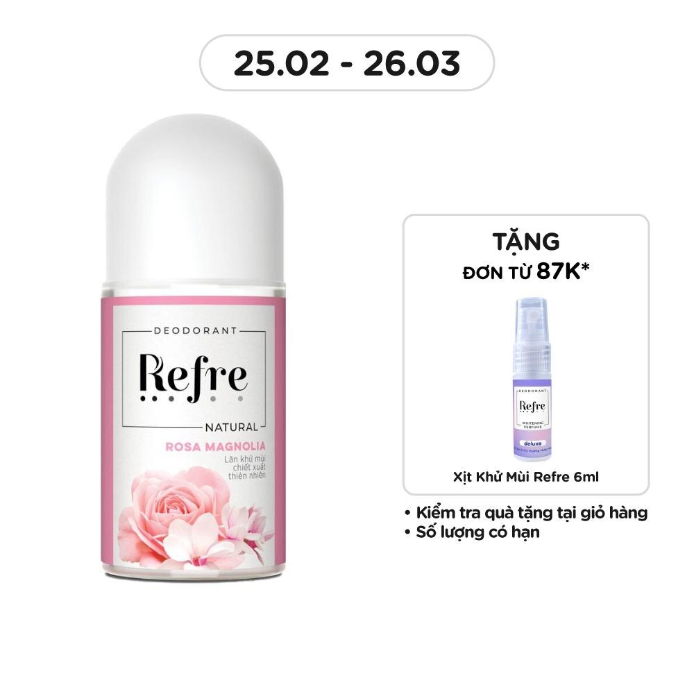 Natural Rosa Magnolia Roll-On Deodorant 40ml