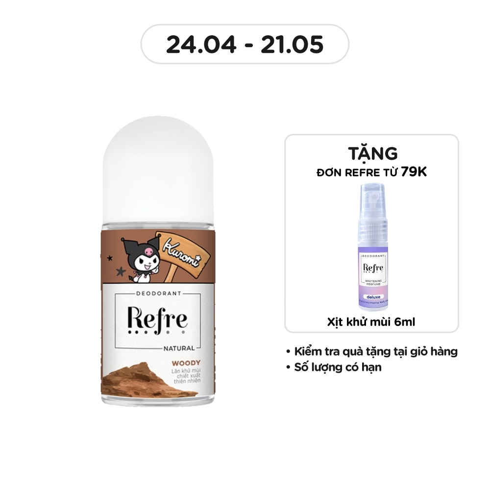Natural Woody Roll-On Deodorant 40ml