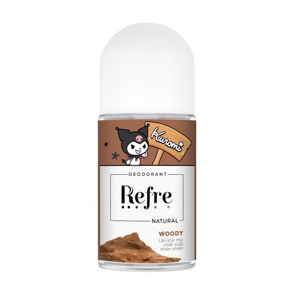 Lăn Khử Mùi Refre Natural Chiết Xuất Thiên Nhiên - Hương Gỗ Woody 40ml