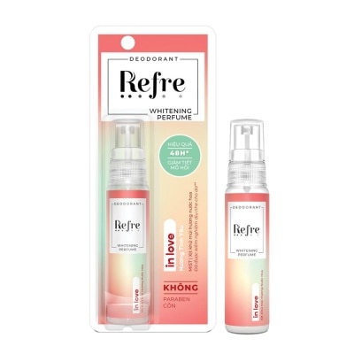 REFRE Xịt Khử Mùi Refre Whitening Perfume Nước Hoa - Hương Tình Yêu In Love 30ml