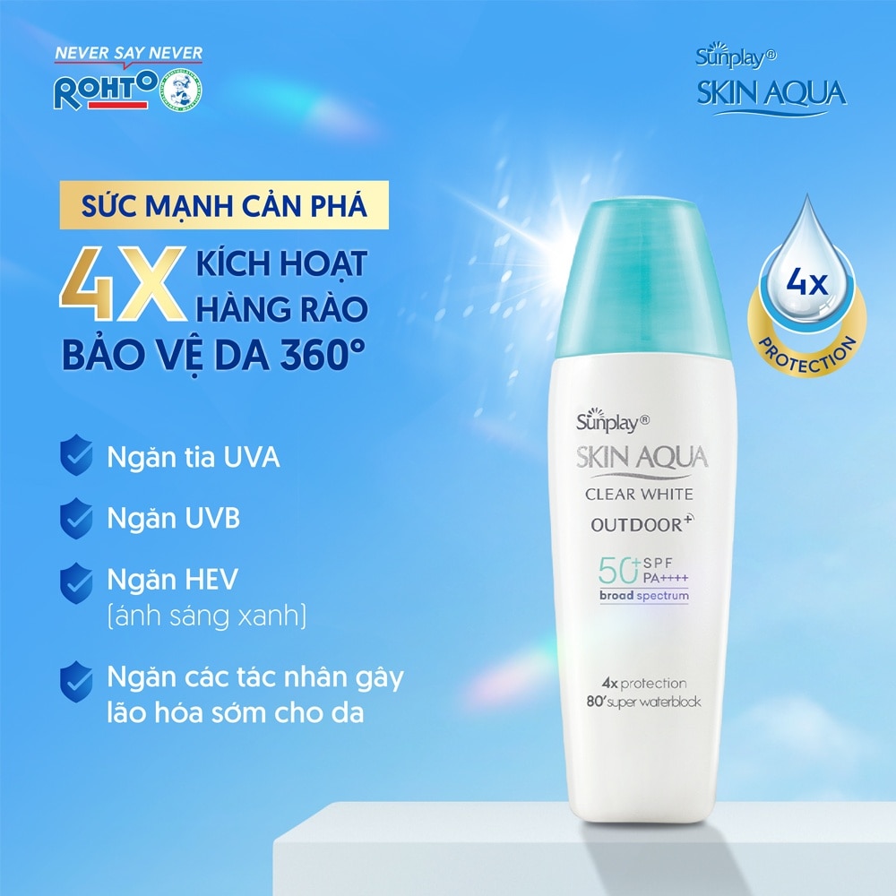 Skin Aqua Clear White Outdoor+ SPF50+ PA++++ 30g