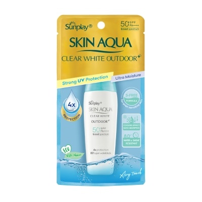 SUNPLAY Gel Chống Nắng Dưỡng Da Sunplay Skin Aqua Clear White Outdoor+ Vận Động Mạnh SPF50+ PA++++ 30g