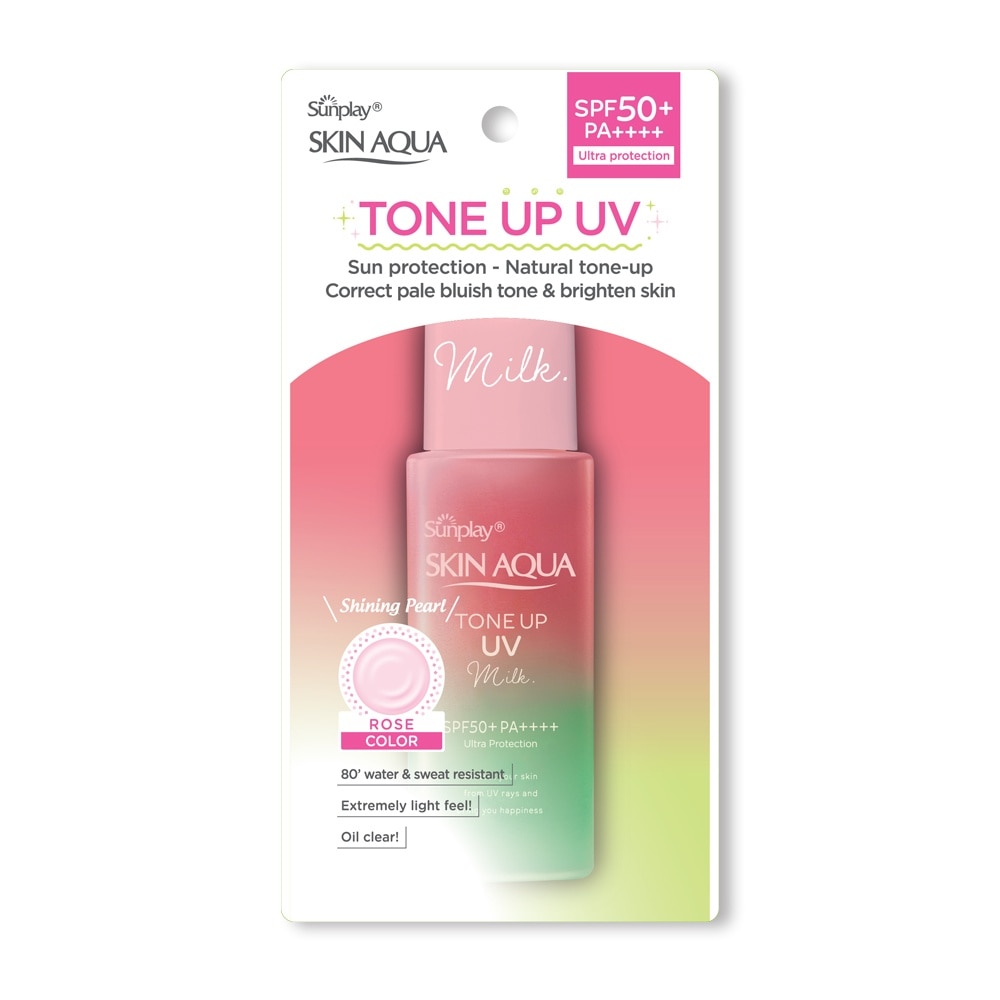 Skin Aqua Tone Up UV Milk Happiness Aura Rose Color SPF50+ PA++++ 50g