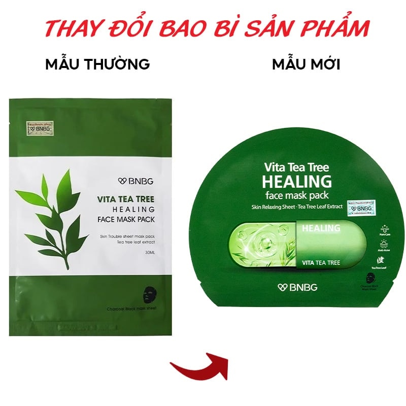 BNBG Vita Tea Tree Healing Face Mask Pack 30ml