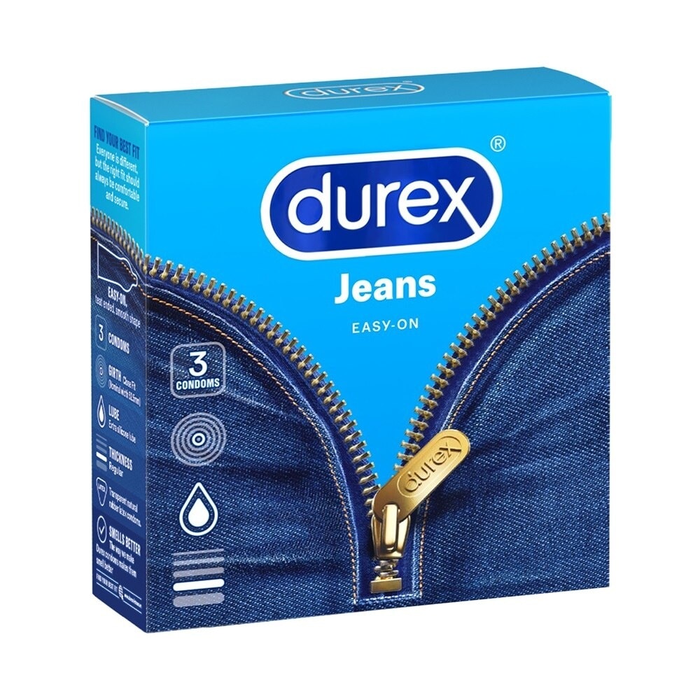 Bao Cao Su Durex Jeans Easy-On 3 Cái