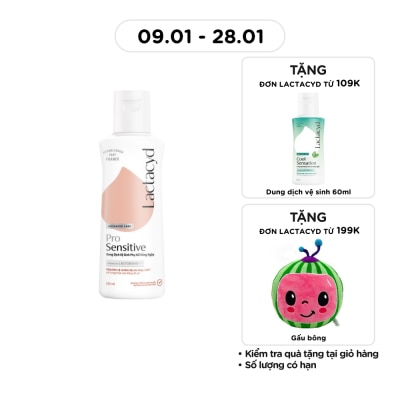 LACTACYD Dung Dịch Vệ Sinh Phụ Nữ Lactacyd Pro Sensitive 150ml