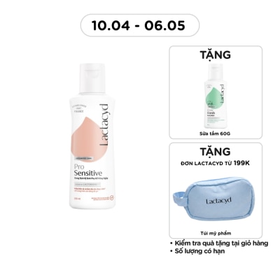 LACTACYD - Dung Dịch Vệ Sinh Phụ Nữ Lactacyd Pro Sensitive 150ml
