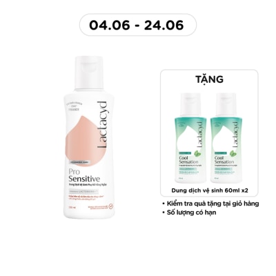 LACTACYD - Dung Dịch Vệ Sinh Phụ Nữ Lactacyd Pro Sensitive 150ml