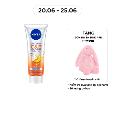 NIVEA Tinh Chất Dưỡng Thể Nivea Vitamin Body Serum Extra Bright C & E 170ml