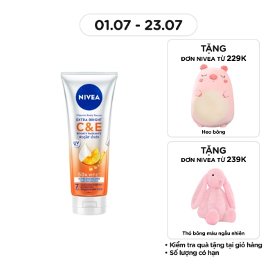 NIVEA Tinh Chất Dưỡng Thể Nivea Vitamin Body Serum Extra Bright C & E 170ml