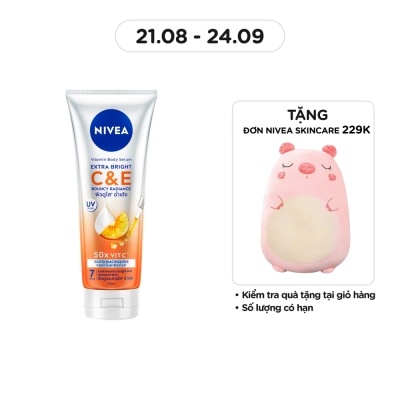 NIVEA Tinh Chất Dưỡng Thể Nivea Vitamin Body Serum Extra Bright C & E 170ml