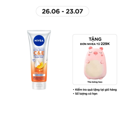 NIVEA Tinh Chất Dưỡng Thể Nivea Vitamin Body Serum Extra Bright C & E 170ml
