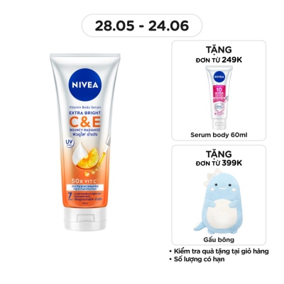 NIVEA - Tinh Chất Dưỡng Thể Nivea Vitamin Body Serum Extra Bright C & E 170ml