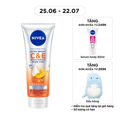 NIVEA - Tinh Chất Dưỡng Thể Nivea Vitamin Body Serum Extra Bright C & E 170ml