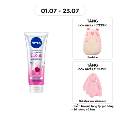 NIVEA Tinh Chất Dưỡng Thể Nivea Vitamin Body Serum Extra Bright C & A 170ml