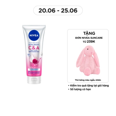 NIVEA Tinh Chất Dưỡng Thể Nivea Vitamin Body Serum Extra Bright C & A 170ml