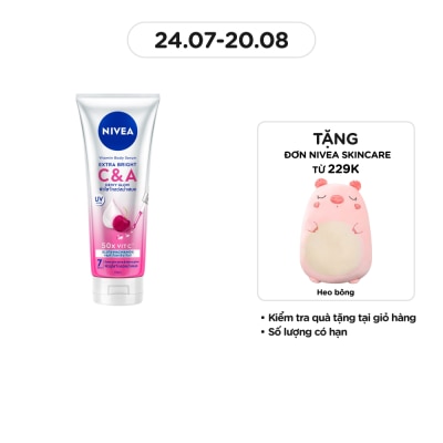NIVEA Tinh Chất Dưỡng Thể Nivea Vitamin Body Serum Extra Bright C & A 170ml