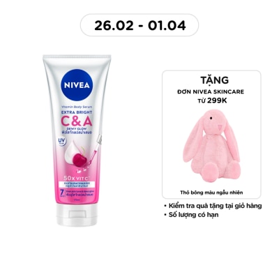 NIVEA Tinh Chất Dưỡng Thể Nivea Vitamin Body Serum Extra Bright C & A 170ml