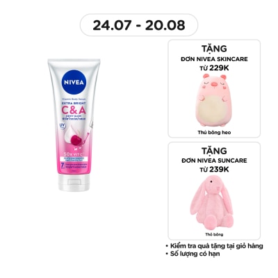 NIVEA Tinh Chất Dưỡng Thể Nivea Vitamin Body Serum Extra Bright C & A 170ml