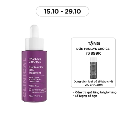 PAULA'S CHOICE Tinh Chất Thu Nhỏ Lỗ Chân Lông Paula'S Choice Clinical Niacinamide 20% Treatment 20ml