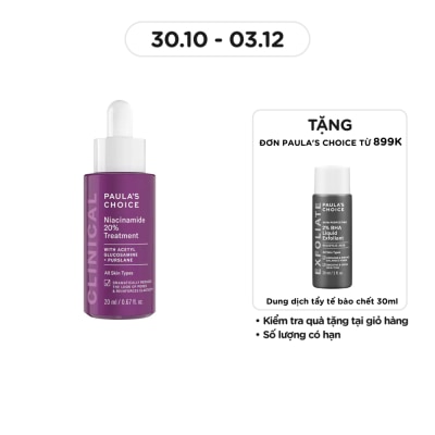 PAULA'S CHOICE Tinh Chất Thu Nhỏ Lỗ Chân Lông Paula'S Choice Clinical Niacinamide 20% Treatment 20ml