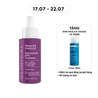 PAULA'S CHOICE - Tinh Chất Thu Nhỏ Lỗ Chân Lông Paula'S Choice Clinical Niacinamide 20% Treatment 20ml image