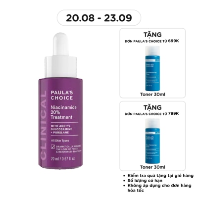 PAULA'S CHOICE - Tinh Chất Thu Nhỏ Lỗ Chân Lông Paula'S Choice Clinical Niacinamide 20% Treatment 20ml image