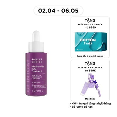 PAULA'S CHOICE - Tinh Chất Thu Nhỏ Lỗ Chân Lông Paula'S Choice Clinical Niacinamide 20% Treatment 20ml