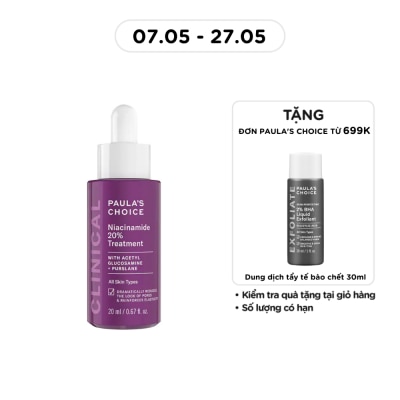 PAULA'S CHOICE - Tinh Chất Thu Nhỏ Lỗ Chân Lông Paula'S Choice Clinical Niacinamide 20% Treatment 20ml