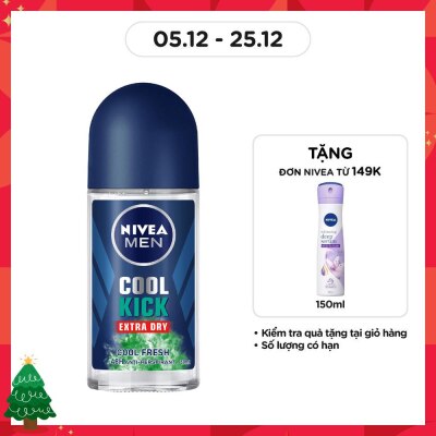 NIVEA Men Cool Kick Extra Dry Cool Fresh Roll-On 50ml