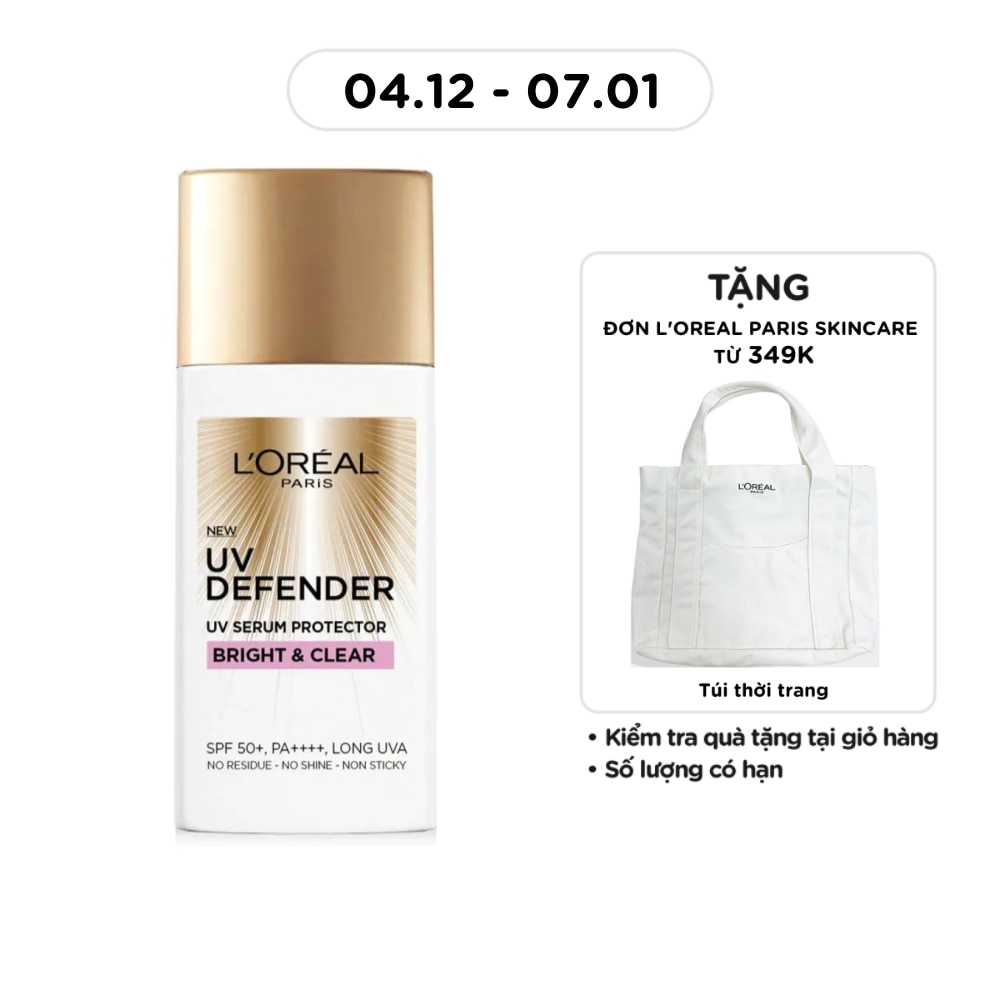 UV Defender Serum Protector SPF50+ PA ++++ Bright & Clear With Niacinamide 50ml