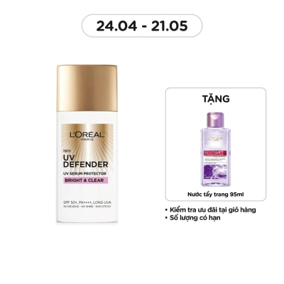L'OREAL PARIS UV Defender Serum Protector SPF50+ PA ++++ Bright & Clear With Niacinamide 50ml