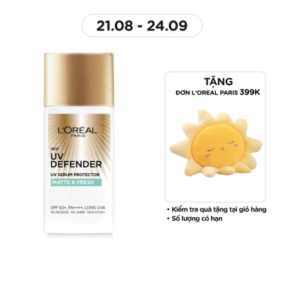 L'OREAL PARIS Kem Chống Nắng L’Oréal Paris UV Defender SPF50+ PA++++ Matte & Fresh Kiềm Dầu Thoáng Mịn 50ml