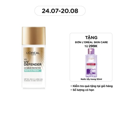 L'OREAL PARIS UV Defender Serum Protector SPF50+ PA ++++ Matte & Fresh With Airlicium 50ml