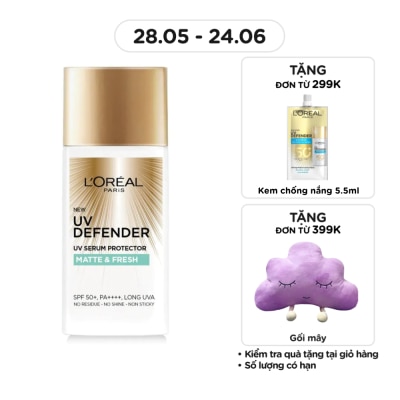 L'OREAL PARIS - UV Defender Serum Protector SPF50+ PA ++++ Matte & Fresh With Airlicium 50ml