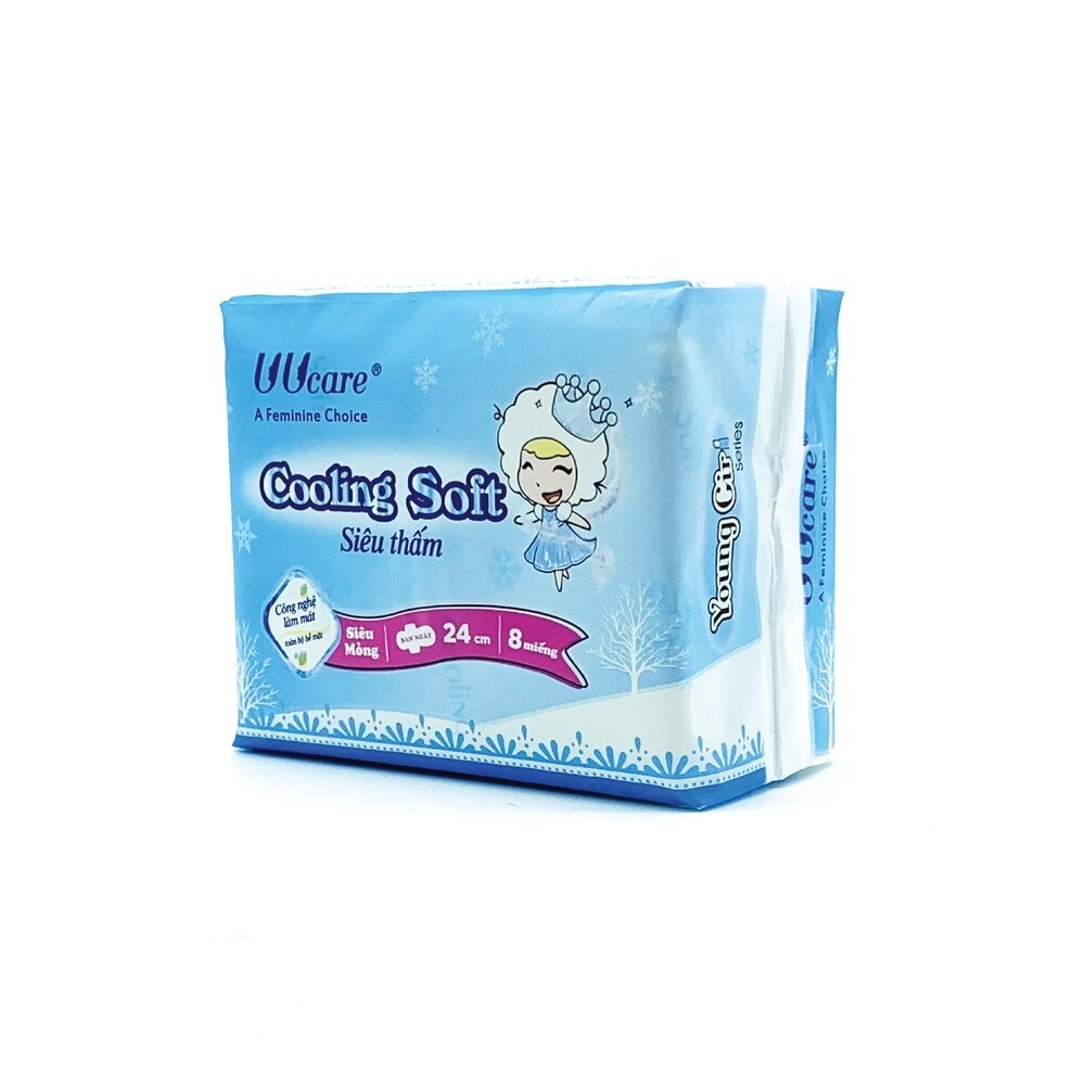 Sanitary Napkin Young Girl Cooling Soft - Day Pad 24cm 8 Pieces