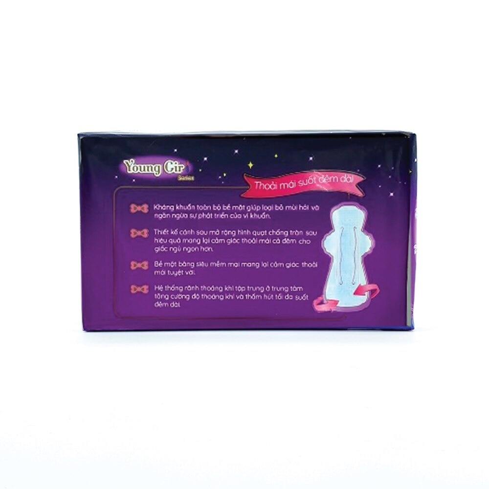 Sanitary Napkin Young Girl Anti Bacterial & Super Absorbent - Night Pad 36cm 3 Pieces