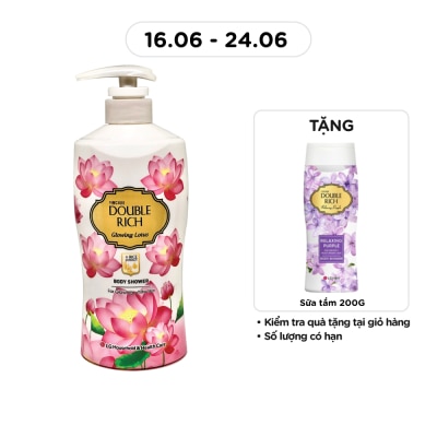 DOUBLE RICH - Glowing Lotus & Rice Essence Body Shower 550g