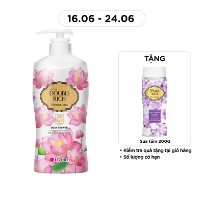 DOUBLE RICH - Glowing Lotus & Rice Essence Body Shower 800g